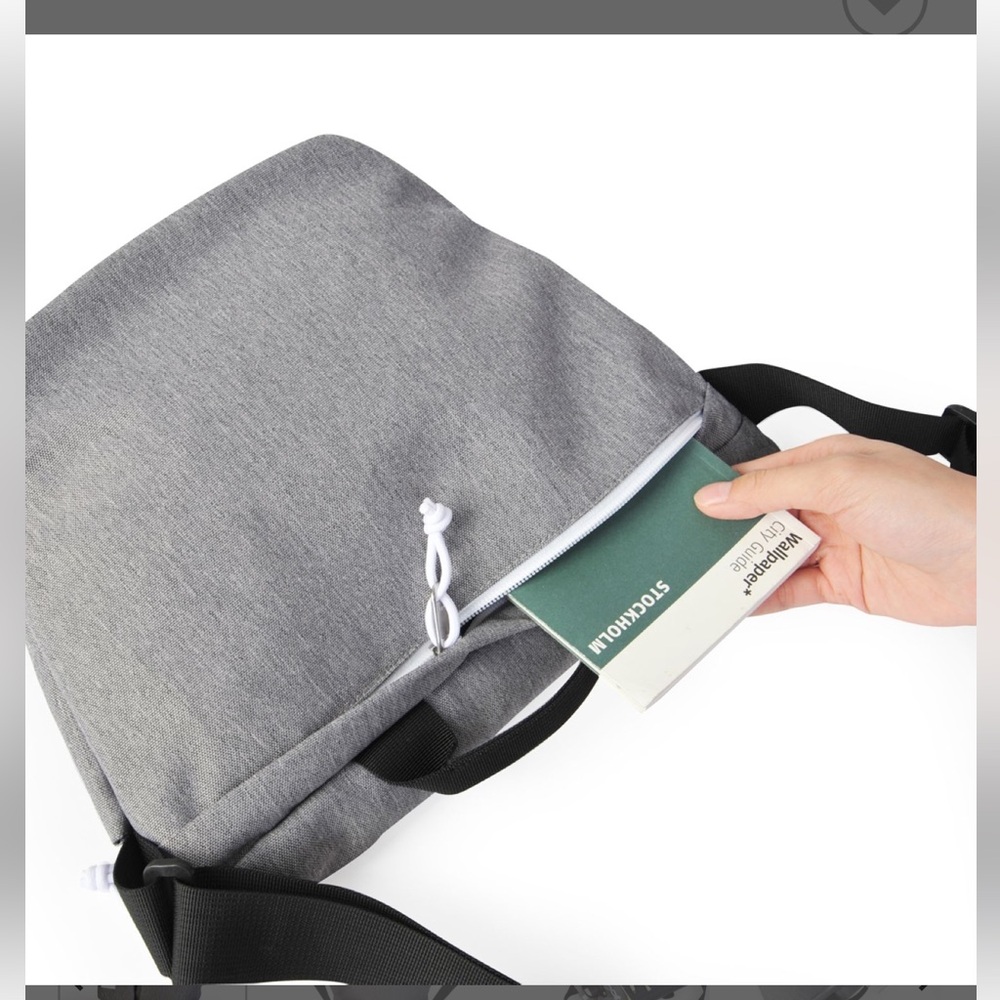 Hellolulu Light Gray Crossbody Bag - image 5